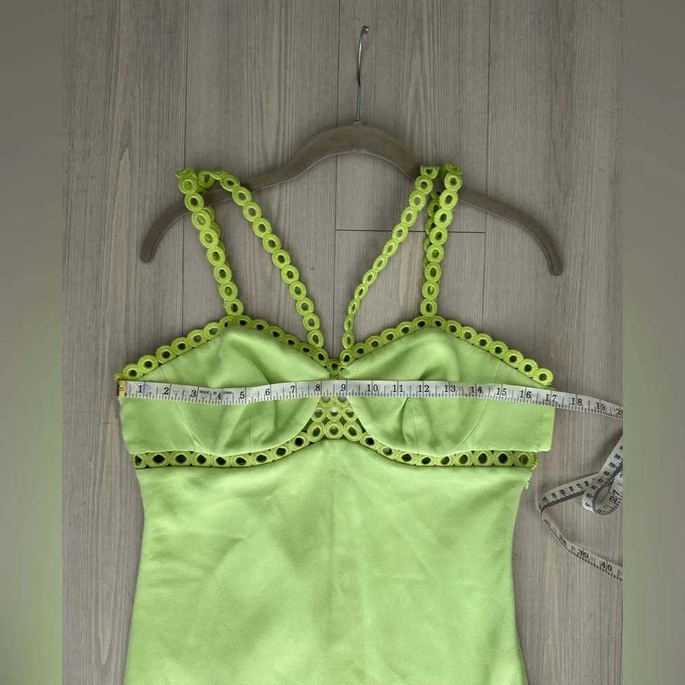 Jonathan Simkhai
Sevilla sleeveless midi dress Lime color Size 10 - Picture 12 of 14